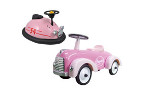 Roze loopauto