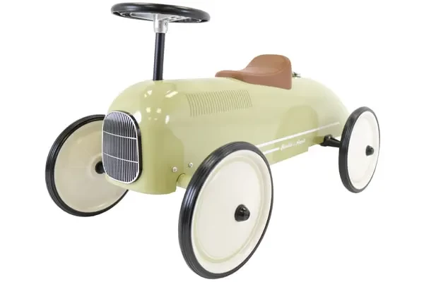 Loopauto oldtimer retro green