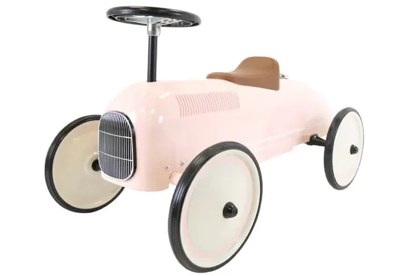 Loopauto oldtimer retro pink