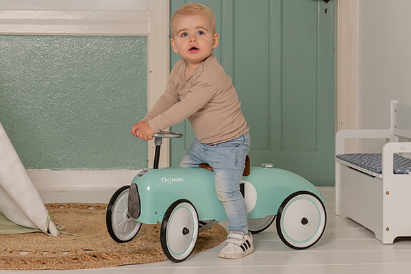 Naamsticker is optioneel bij te bestellen