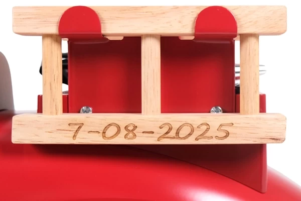 Optioneel: ladder met geboortedatum erin gegraveerd