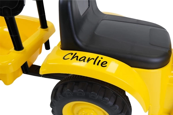 Naamsticker aan de andere zijde