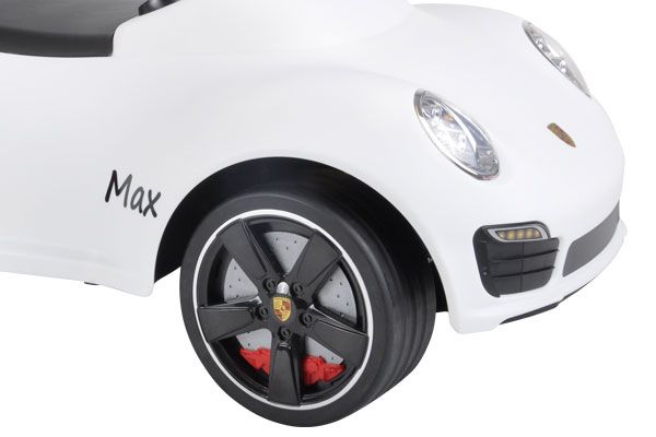 Stickerset (3x) met eigen naam zwart Porsche.