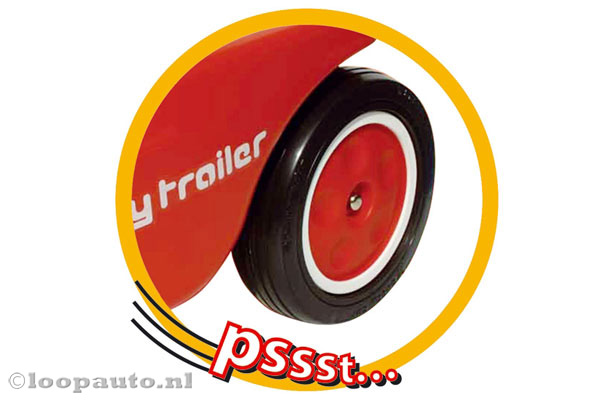 Voorzien van fluisterwielen.