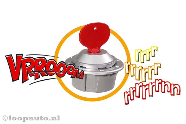 Met startknop met sleutel.