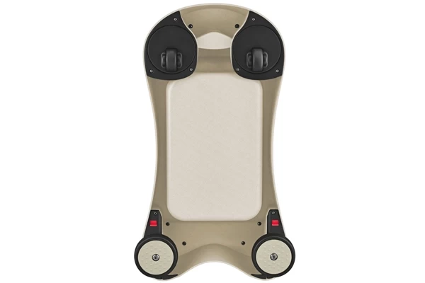 Loopmodus: ingeklapte achterwielen voor meer weerstand