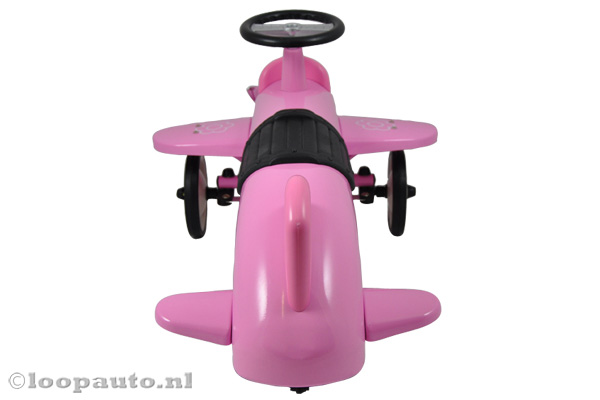 Achterkant van de roze Pink Flyer.