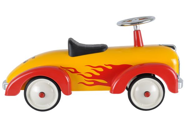 Metalen loopauto voor kinderen vanaf 1 jaar.