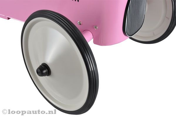 Rubberen wielen ideaal voor houten vloeren.