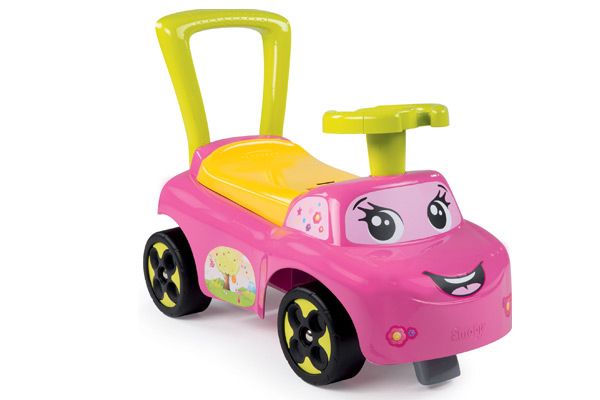Roze auto van Smoby.