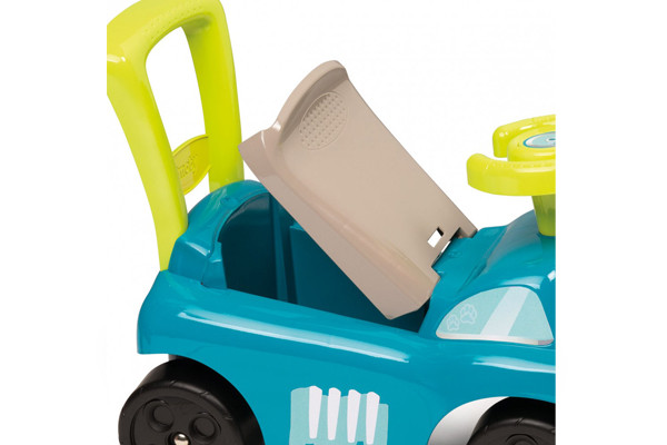 Opbergruimte onder de zitting.