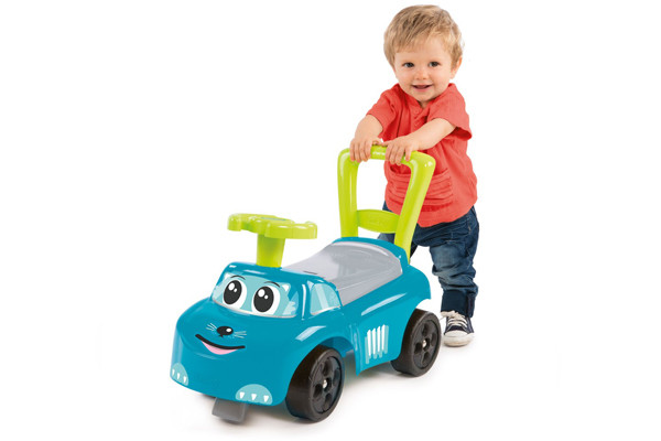 Met duwstang aan de achterkant.